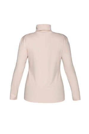 Alternative view of Beige polo neck (knitted cotton)