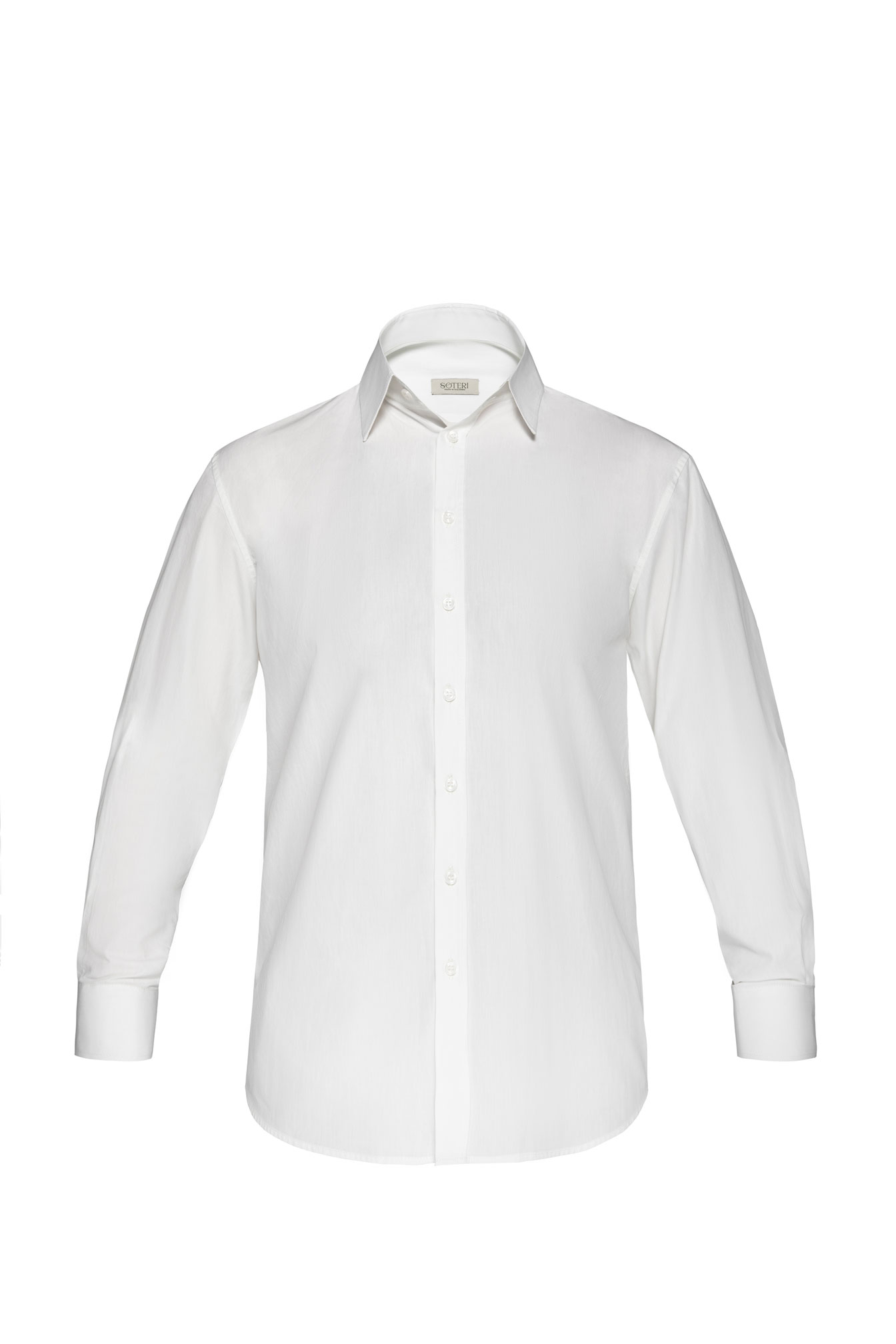Solid White Cotton Signature Dress Shirt