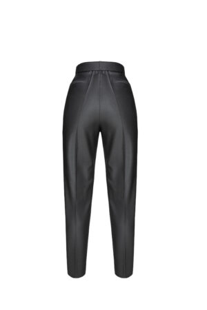 Alternative view of Dark gray classic pants with belt