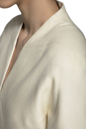 Alternative view of Cashmere jacket with inner hook buttons