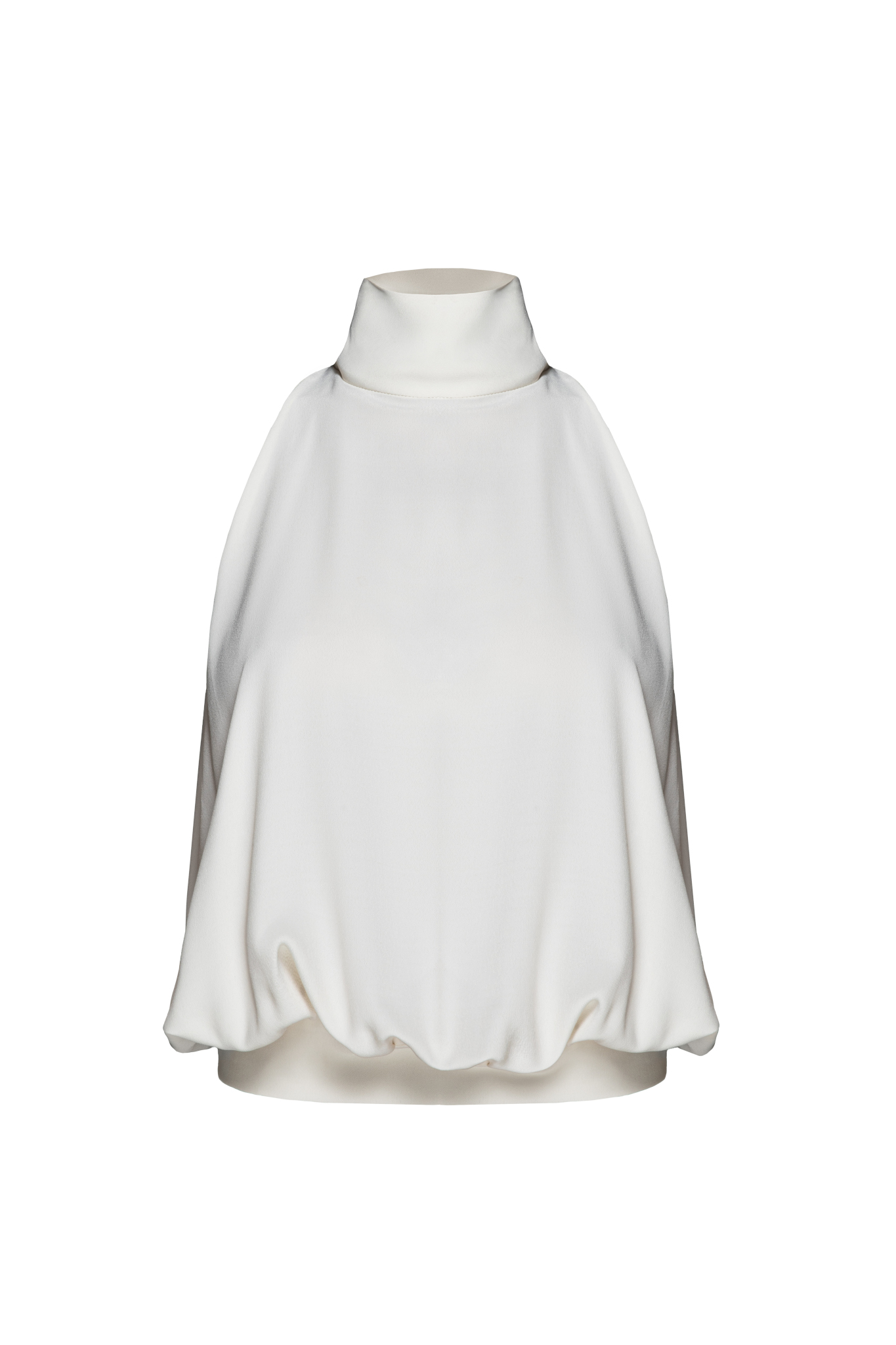 White sleeveless blouse