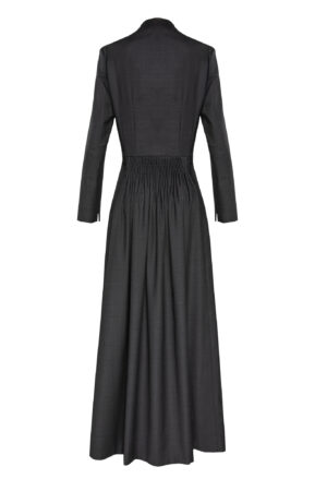 Alternative view of Long gray wool dress