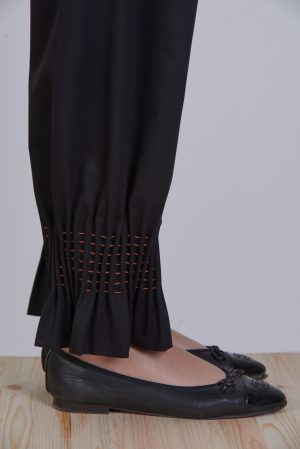 Black Frack Pants | Koklos | Super Fine Wool by Soteri